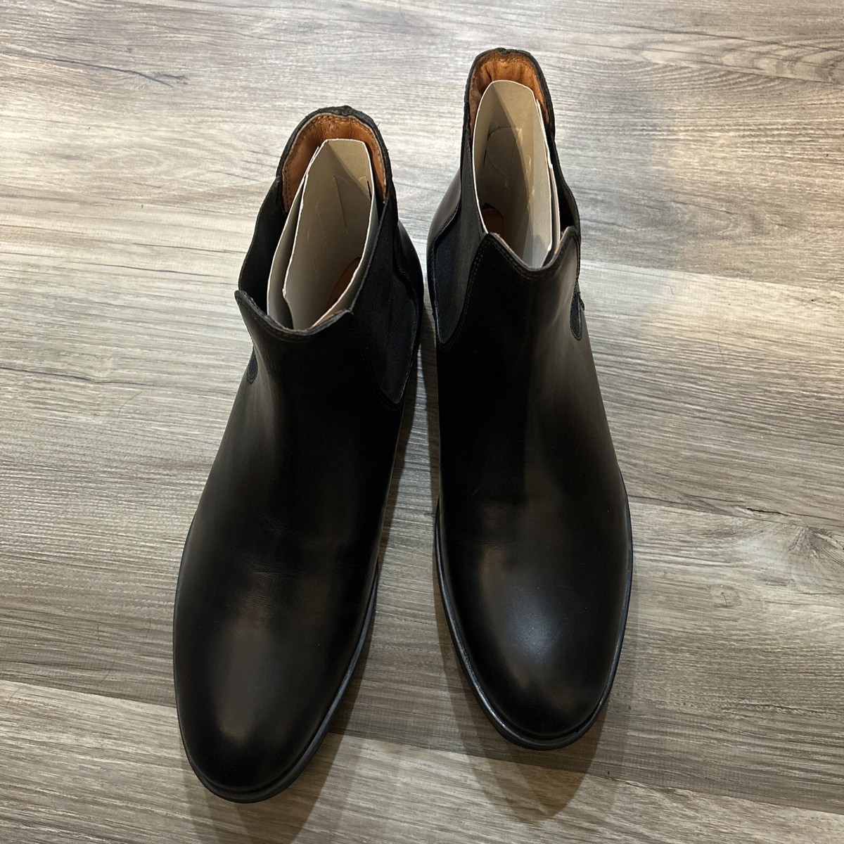 Franco Fortini Mens Jonathan Leather Ankle Boot Shoes Black  display picture 1