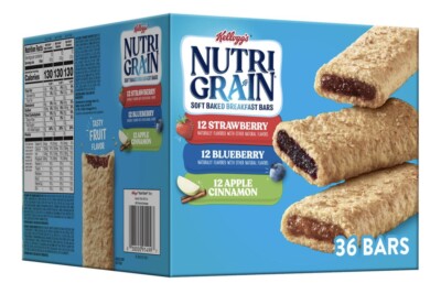Nutri-Grain Bars Variety Pack, 1.3 Oz., 36 Pk.