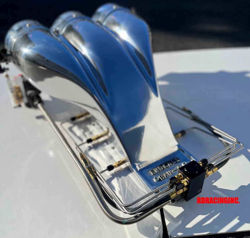 SBC ENDERLE TALL INJECTOR KIT WITH HAT 4 3/8 BUTTERFLIES BIG & UGLY BAU-3 COMBO - Image 4 of 4