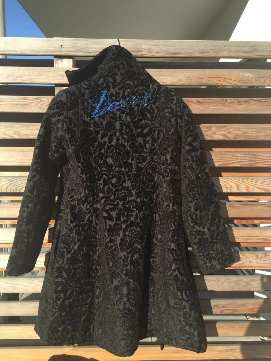 kopfüber einheimisch heimlich desigual mantel schwarz brokat Senf Sache