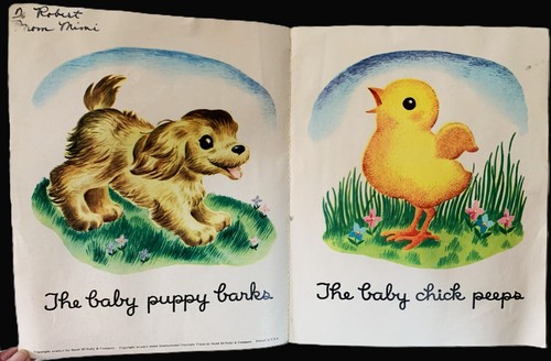 8 Vtg 1940's-1960's Cloth Baby Books Good Used Condition Complete Great Artwork - Imagen 18 de 23