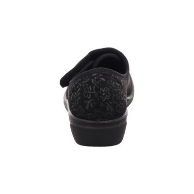 Westland Damen Pantoffeln Nice 80 - Weite H (weit), Klettverschluss, Grau, Mit 3,5 Cm Absatz