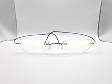 Silhouette Eyeglasses Frames Only, 7799 40 6054, 19-140, Blue, Made in Austria