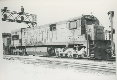 #ad Union Pacific 3000hp DRS U30C #2854 West Chicagi IL Camp;NW $8.00