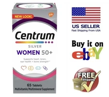 Centrum Silver Women Multivitamin Multimineral 50+ 65 Tablets Fresh Stock New