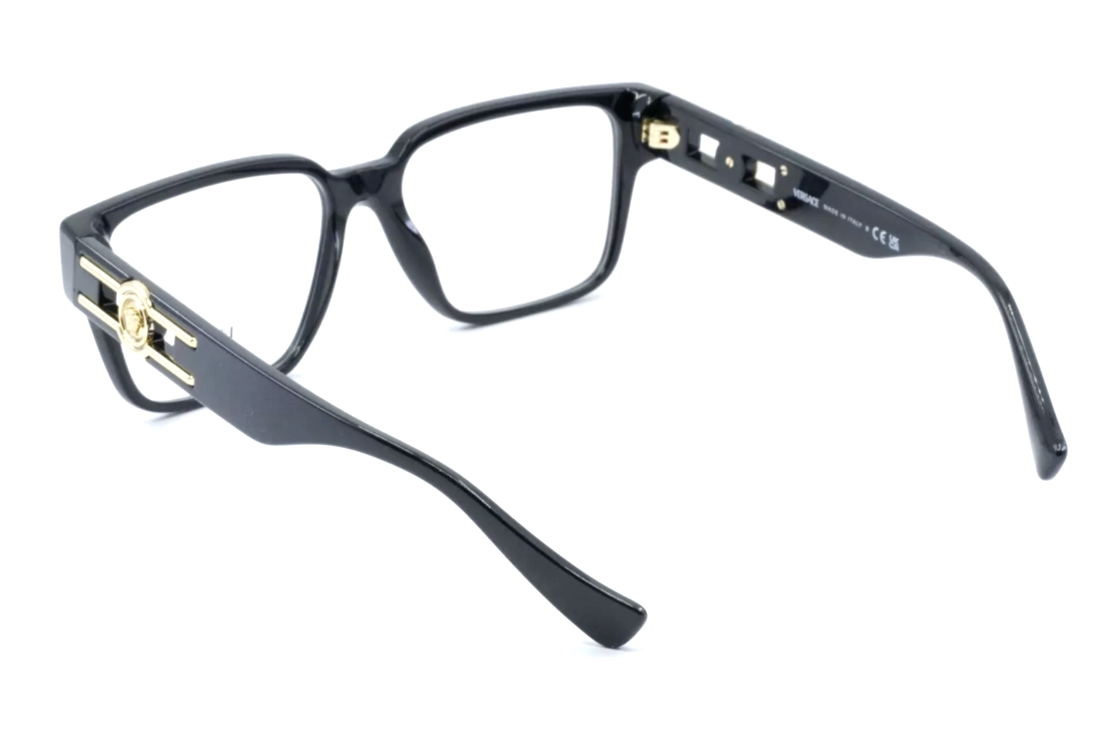 New Versace Reading Glasses MOD. 3346 GB1 55-16 140 Black & Gold