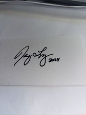 Nancy Lopez  Hall of Famer  Signed 3x5 index Card