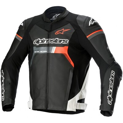 Giacca Moto Alpinestars Gp Forza Giacca pelle Uomo Schwarz-Weiß