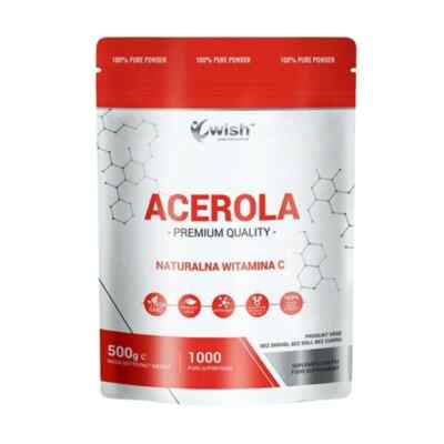 Wish Acerola Natural Vitamin C Powder Bioavailable 500 g