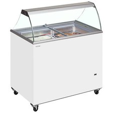NEW 7 TUB SHOP BUDGET PRICED CANOPY SCOOP ICE CREAM FREEZER & FREE DELIVER  