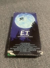 E.T. ET The Extra Terrestrial VHS 1982 Rare Green and Black Tape Spielberg