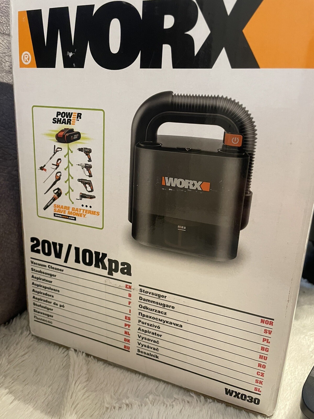 WORX Cube Vac Cordless Compact Vacuum Cleaner WX030 20V eBay