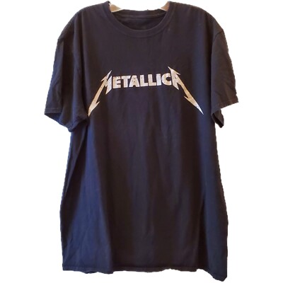 Metallica Tshirt Black White Mens Size XL Comfort Summer Band Rock N Roll 