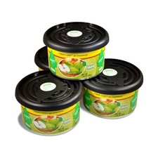 Little Trees Fiber Can Car Air Freshener 4-Pack Green Apple 