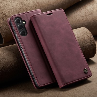 Caseme Vintage Frosted Leather Case For Samsung S23 FE S22 Ultra S21 S20 S10+