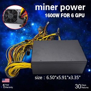 For 6 GPU Ethereum ETH Coin Rig Miner Mining Server Power ...