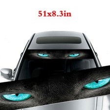 Blue Eye Graphic Banner Decal Sticker Vinyl for Car Front Rear Window Windshield