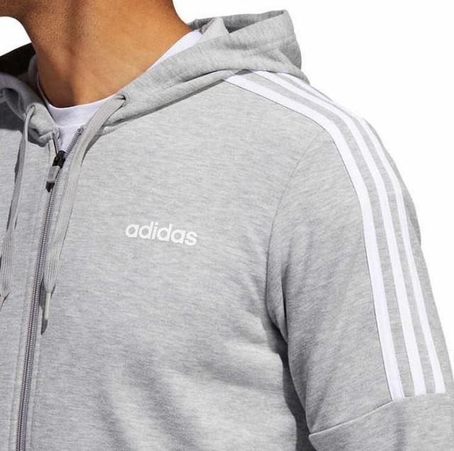 adidas men's french terry full zip hoodie