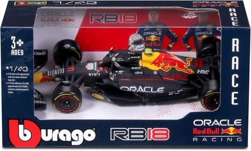 BBURAGO - F1 ORACLE RED BULL RB18 2022 - SERGIO CHECO PEREZ #11 1:43 MINT IN BOX - Picture 5 of 6
