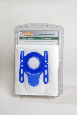 4 Vlies Staubsaugerbeutel f. Bosch Siemens Typ D-E-F-G