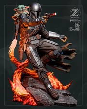 Mandalorian and Grogu Model Kit &ndash; Star Wars &ndash; 1/6 (30cm) 1/8 1/10 1/12 Unassemb