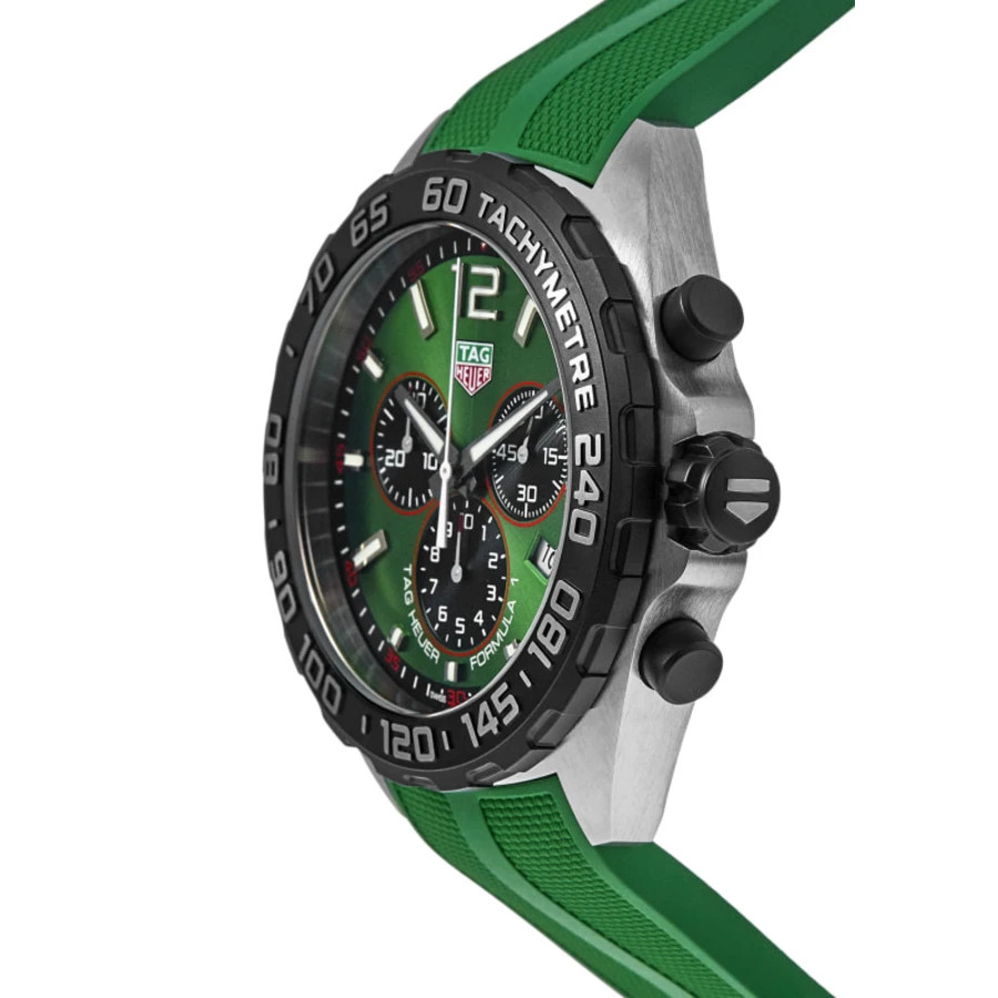 New Tag Heuer Formula 1 Quartz Chronograph Green Men's Watch