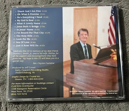 Our Gospel Favorites Volume Three By Clayton Custalow CD 2014 VG Condition - Picture 2 of 3