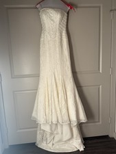 Justin Alexander Ivory Woman s Wedding Dress Size 10