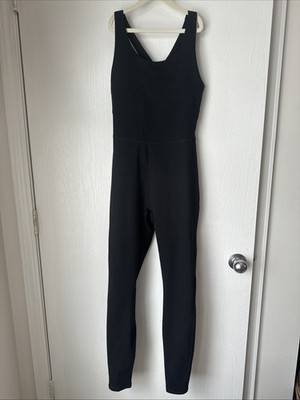 POWERHOLD BY FABLETICS - WOMEN'S SMALL -BLACK  BUILT IN BRA DEFINE JUMPSUIT