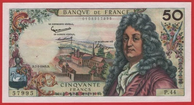 FRANCE - 50 FRANCS RACINE TYPE 1962 - Photo 1/2