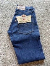 Levi  s Vintage 1981 Saddleman 517 NWT 27x30 Denim Jeans NOS Orange Tab