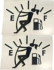 2Pcs Black Funny Fuel Tank Stickers Reflective Size: Girl BlackColor: Black