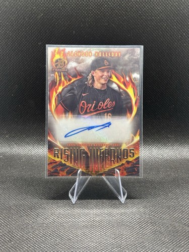 2024 Bowman - Rising Infernos Autographs Jackson Holliday #RIA-JH 42/99 (AU, RC) - 第 1/2 張圖片