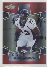 2008 Score Select Red Zone 28/30 Elvis Dumervil #96 0o9