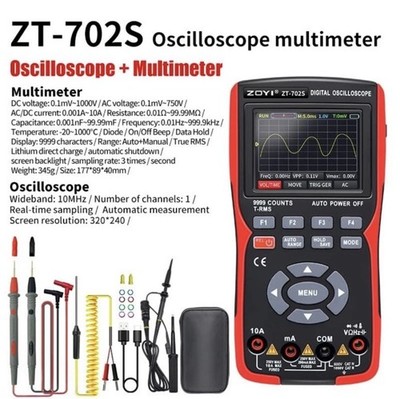 ZOYI ZT-702S Digital Oscilloscope Multimeter True RMS 1000V