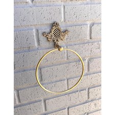 Antique Brass Bathroom Hardware  Solid Brass Towel Ring  Toilet Paper Holder