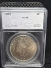 1886-O Morgan Silver Dollar SEGS AU58 New Orleans Better Grade Morgan