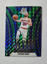 2024-25 Panini Mosaic Basketball Stephen Curry No. 24 Elevate Green Mosaic Prizm
