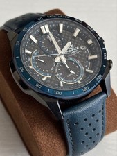 EXC Casio EDIFICE EQW-A2000CL-2AJF Radio Solar Chrono Carbon Blue - From JAPAN
