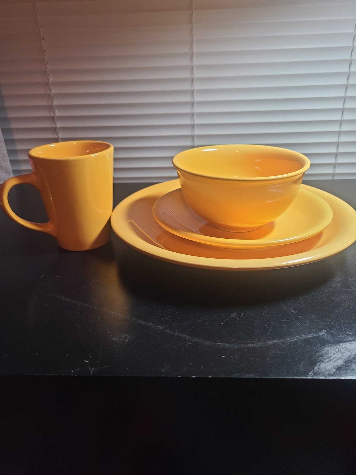 Ting Stoneware Dinner Set Mustard Yellow
