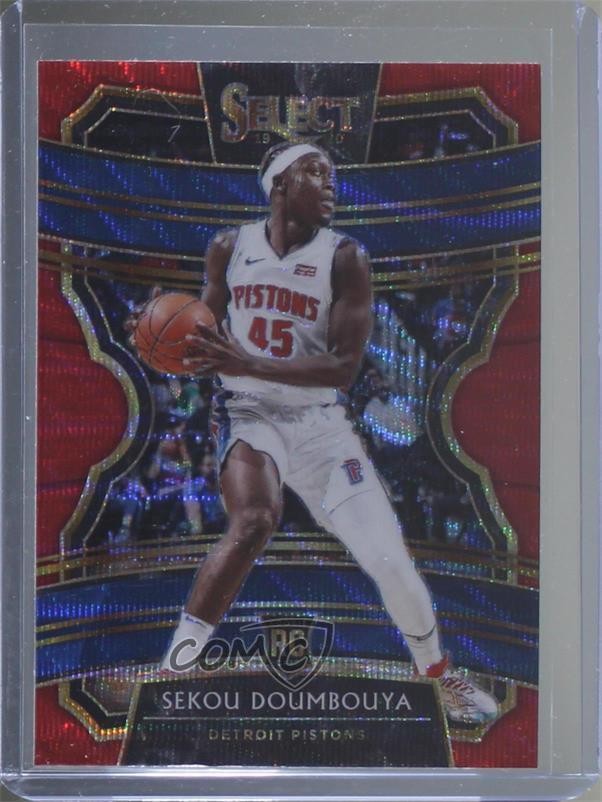 2019-20 Panini Select Concourse Tmall Red Wave Prizm Sekou Doumbouya #71 mb2