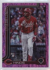 2025 Topps Series 1 Pink Holo Foil Rece Hinds #217 14ch