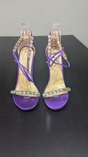 Betsy Johnson SB-Gilly Jeweled Sandals - Purple - 6.5