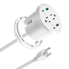 Desktop Power Grommet 3-inch Hole,40W Total Fast Charging Station, 2 PD 20W USB