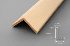Pine Corner Trim 1 Metre Wooden Angle Beading Timber Edge Decorative Moulding