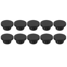Silicone Rubber Hole Plug 18mm Diameter for 17mm Hole Black 10 Pieces
