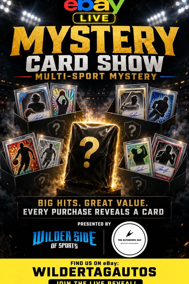 WilderTAG presents a mystery card show- Beckett Slabs, Rookies, and More!
