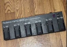 Roland GFC-50 MIDI Foot Controller Pedalboard Tested Working Japan