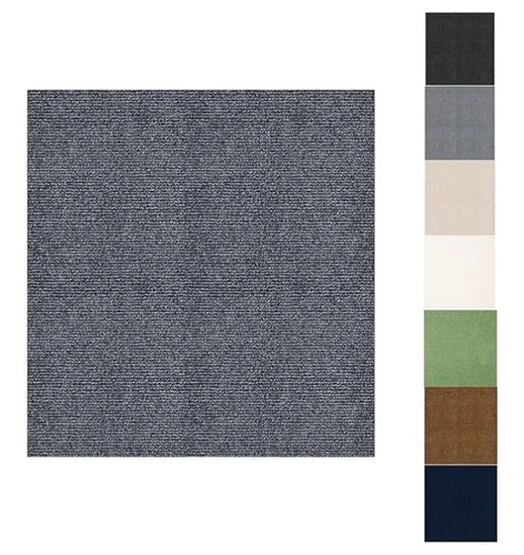 Self Adhesive Carpet Tile,11Pcs 30*30cm Easy to Peel and Stick Carpet Dark Grey