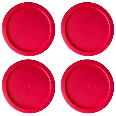 Replacement Lids fits Pyrex 7-Cup Round Glass Cover for 7402-PC Red 4 Pack